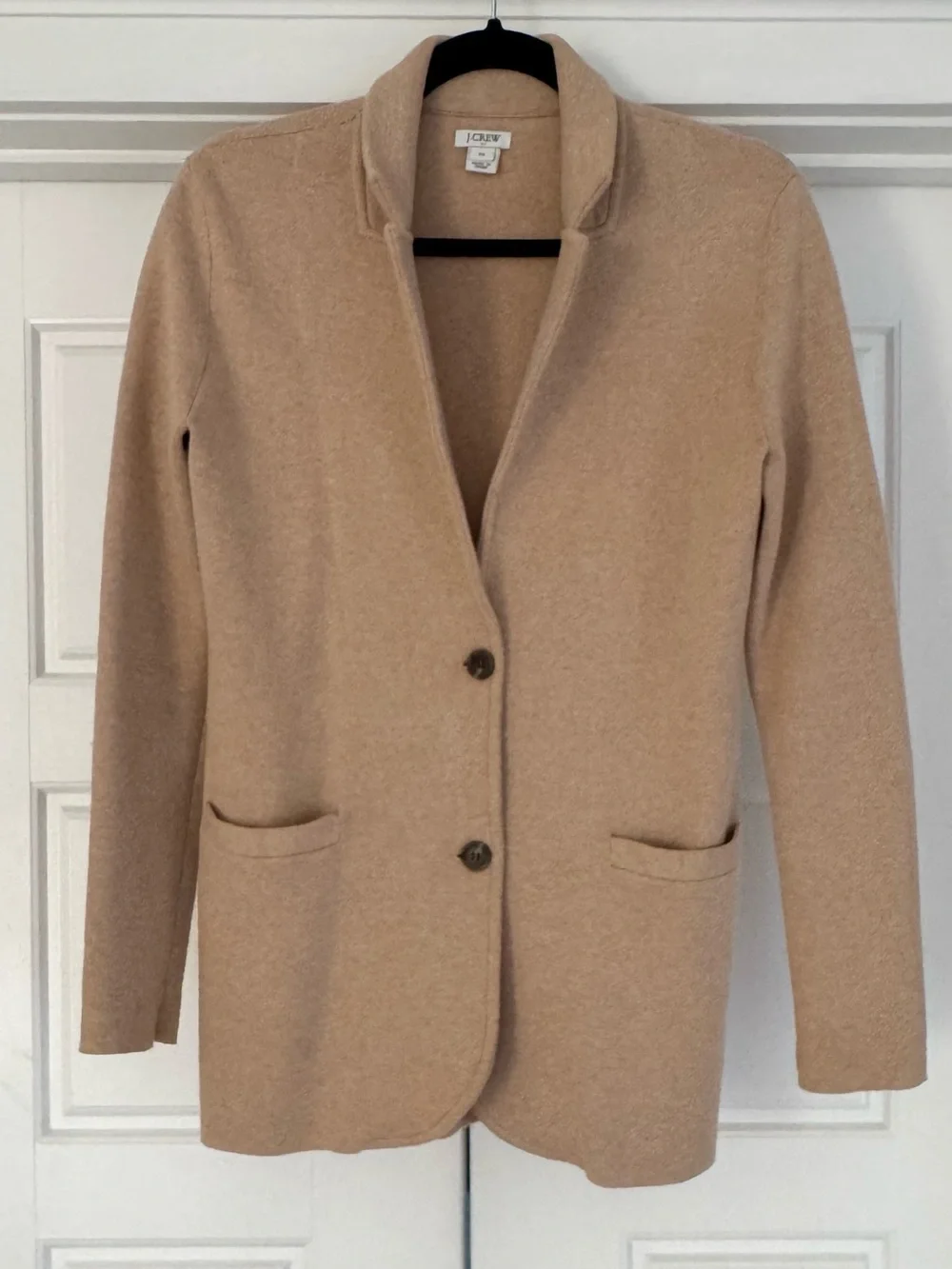 J. Crew Tan Sweater Blazer, XS